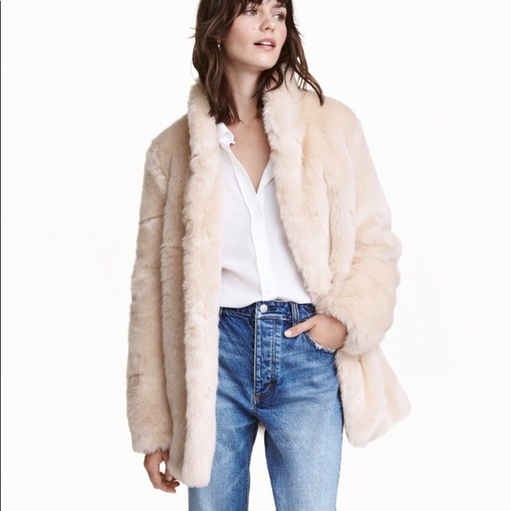 Soft faux fur coat.. so comfy!